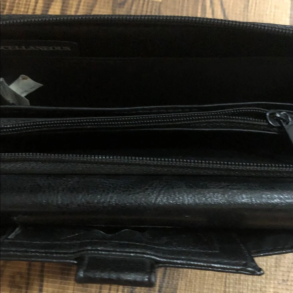 Black Women's Wallet Organizer  with Snap Closure
